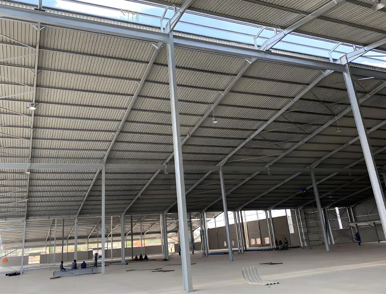 Commercial designed heavy load support iron structural prefab workshop plants on sale
