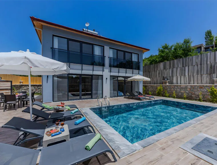 Luxury modern villa 6x6m 36 square meters 2 floors prefab steel house cabin