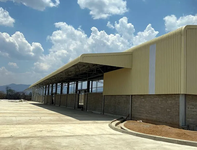 Commercial designed heavy load support iron structural prefab workshop plants on sale