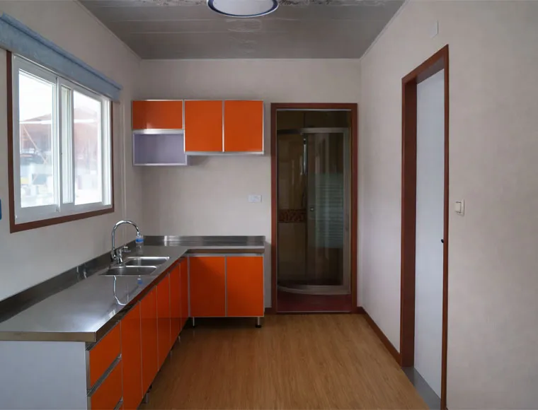 Flat Pack Luxury Office Prefab Storage Container Homes 2 Floors 2 Bedroom Mobile