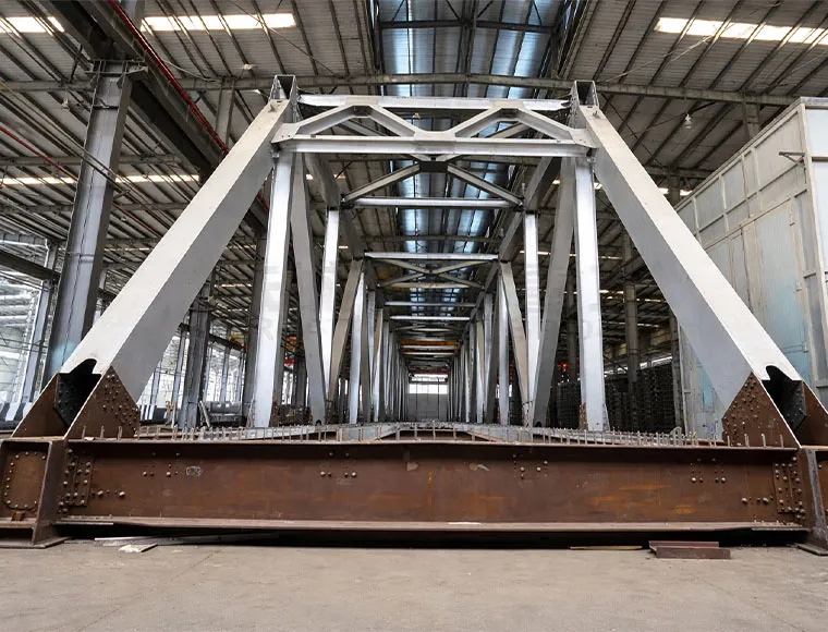 Heavy Duty Welded Steel Plate Girder Bridge for Highway and Railway Construction
