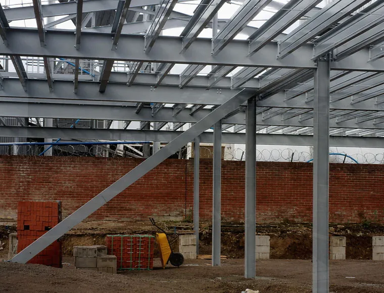 Metal Frame Glass Curtain Wall Showroom for Shopping Malls