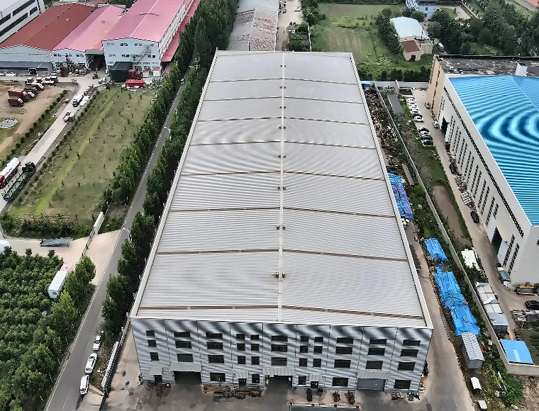 Open Wall Designed Clear Span High Rise Prefabricated Steel Hall Warehouse Shed