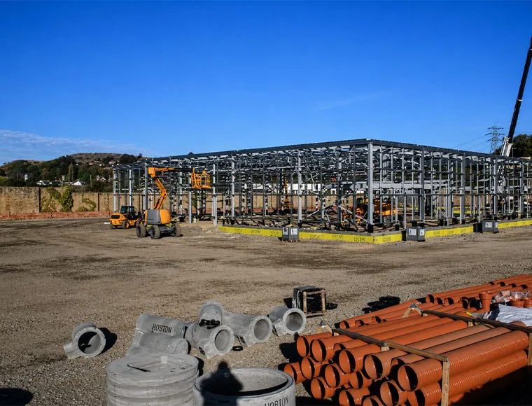 Metal Shed Logistics Warehouse Storage