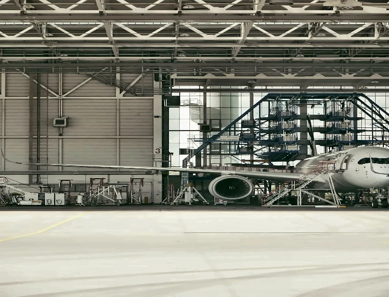 High Rise Steel Structure Prefab Airplane Hangar Metal Aircraft Hangars Warehouse