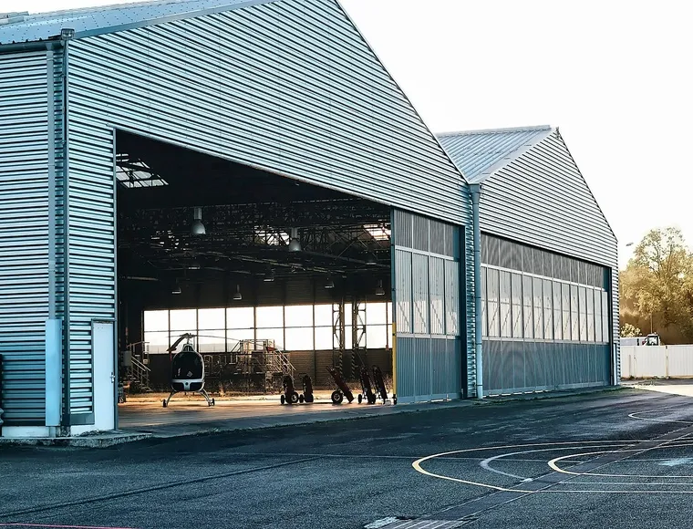 High Rise Steel Structure Prefab Airplane Hangar Metal Aircraft Hangars Warehouse