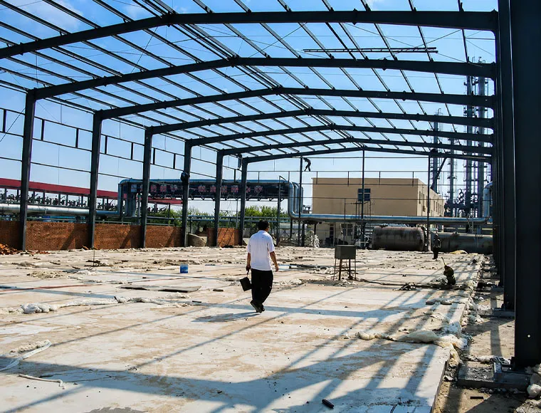 Prefab Space Frame Construction Structure Industrial Metal Building Storage Units
