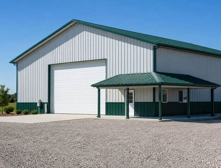 Prefabricated Steel Structure Garage Shed Building Construction For Various Cars