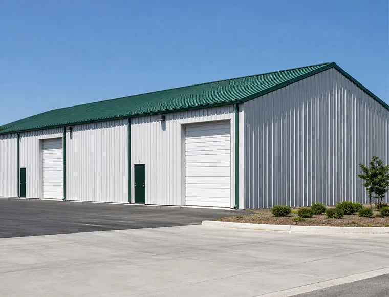 Prefabricated Steel Structure Garage Shed Building Construction For Various Cars