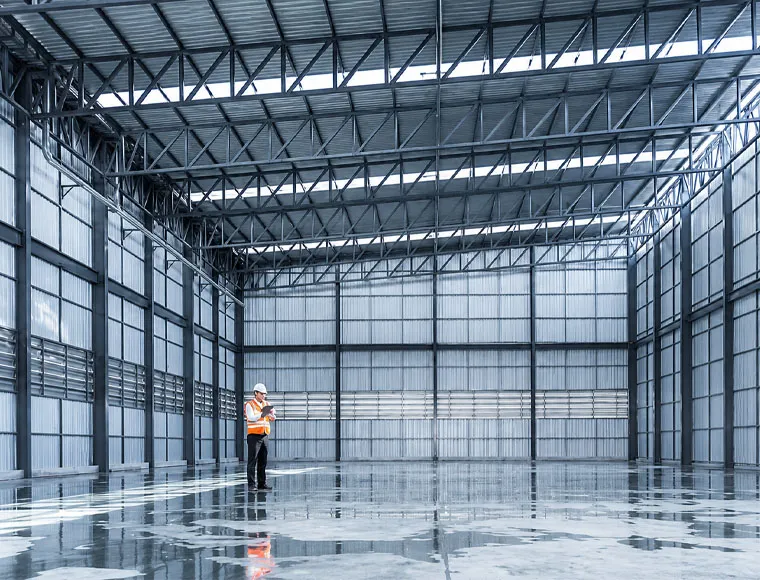 Custom Prefabricated Steel Warehouse for Clear-Span Storage