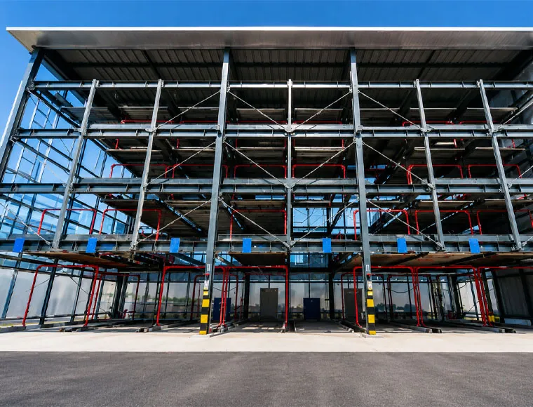 Multi-Story Steel Warehouse Maximize Vertical Industrial Storage