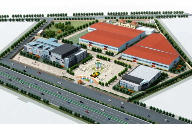 KXD Completes Angola Industrial Park & Shopping Mall Steel Structure Project