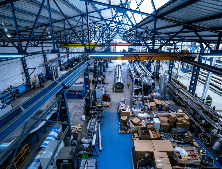 Heavy Industrial Steel Building for Manufacturing, Metallurgy & Processing