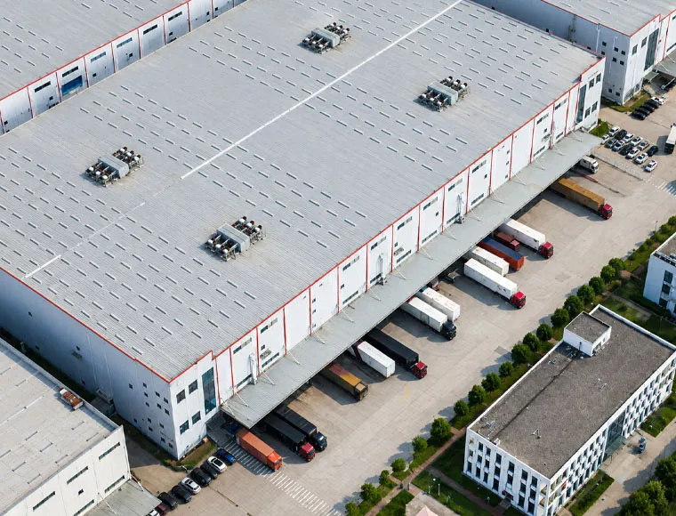 Pre-Engineered Steel Structure Warehouse & Logistics Hubs