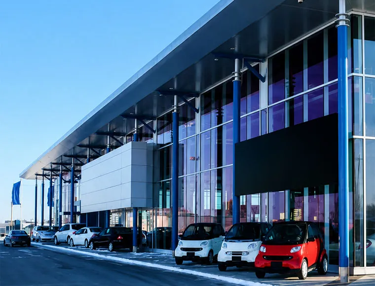 Pre-Engineered Steel Structure Commercial Showrooms & Retail Stores