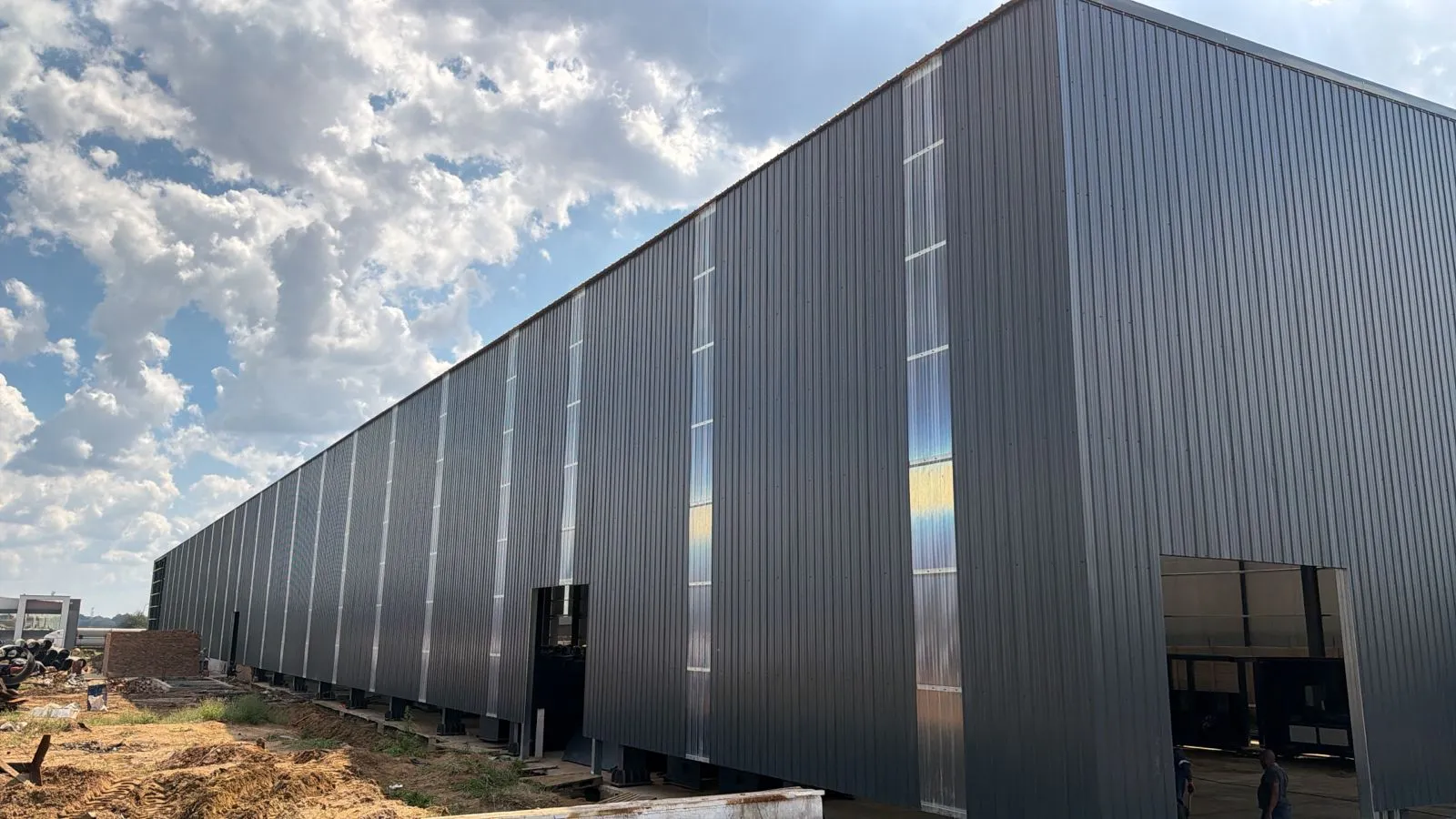20-Ton Crane Steel Structure Warehouse Project in Sasolburg, South Africa